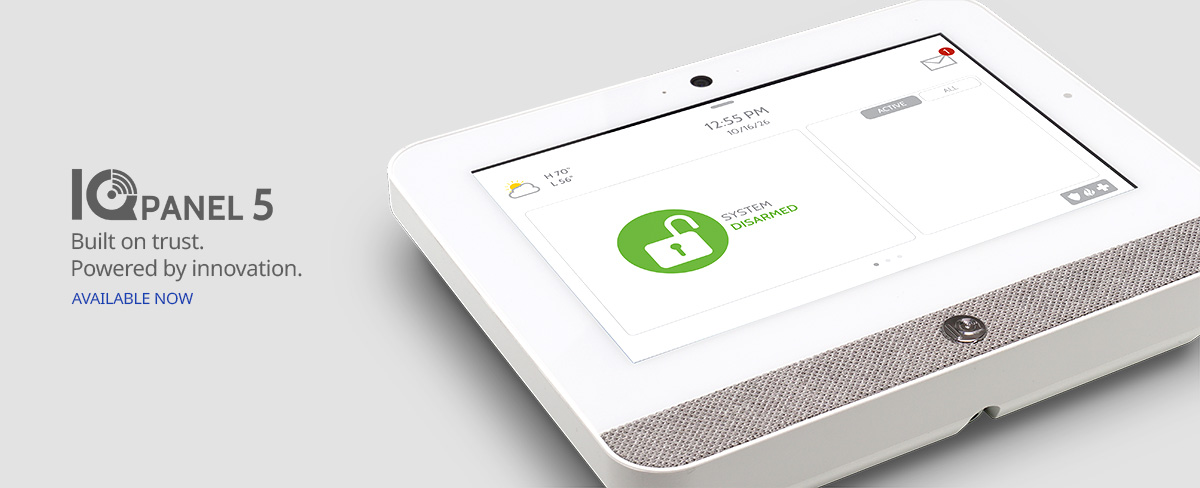 Qolsys IQ Panel 5 — smart security panel with touchscreen interface