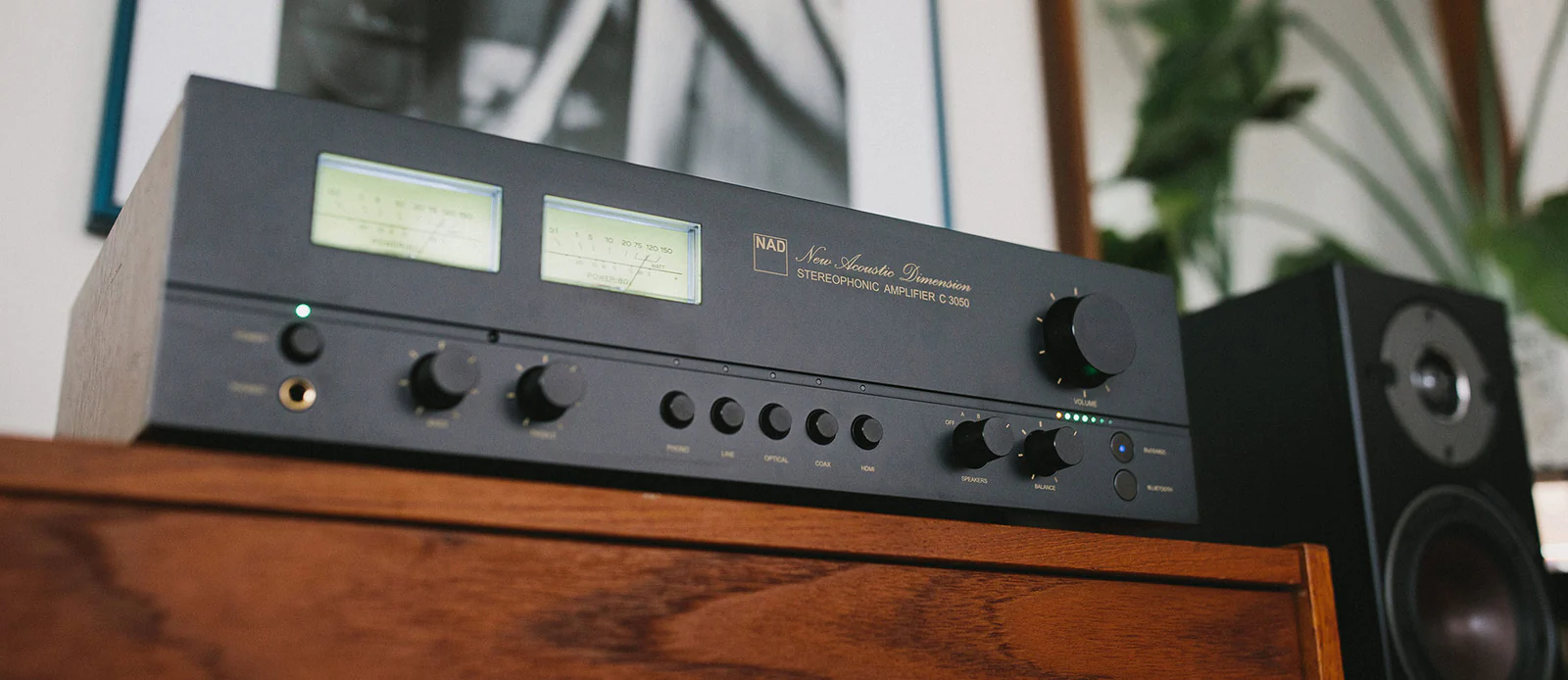 NAD C 3050 Stereophonic Amplifier — premium audio component with VU meters